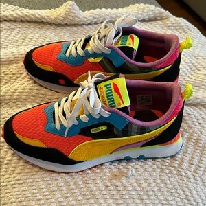 Puma men’s Colorful Sneakers - Red, Blue, Yellow, Black